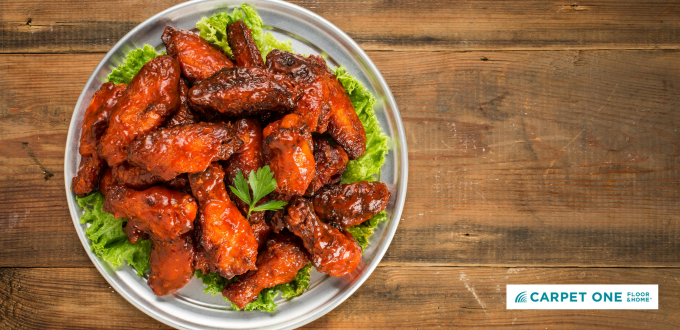 chicken wing on floor